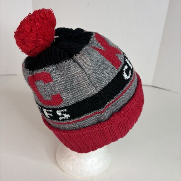 Kansas City Chiefs Cuffed Beanie Hat, Red, New Era, Pom - Picture 4 of 7